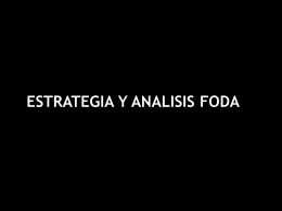 estrategia y analisis foda