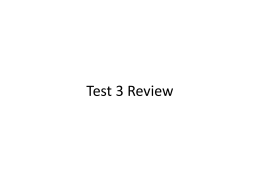 Test 3 Review - fjafreshspanish