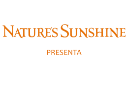 Nature*s Sunshine (letras logo) PRESENTA