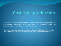 Costes de produccion