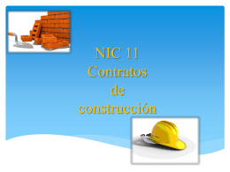 NIC 11 CONTRATOS DE CONSTRUCCIÓN