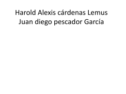Harold Alexis cárdenas Lemus Juan diego pescador García