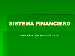 Sistema Financiero - Editorial J. Ernesto Molina