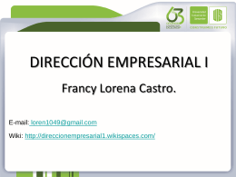 Diapositiva 1 - Direccionempresarial1