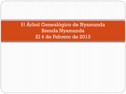 El Árbol Genealógico de Nyamunda Brenda Nyamunda El 4 de