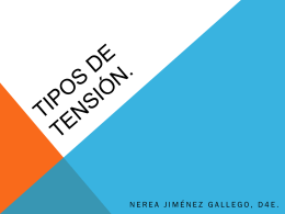 TIPOS DE TENSIÓN.