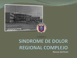 SINDROME DE DOLOR REGIONAL COMPLEJO
