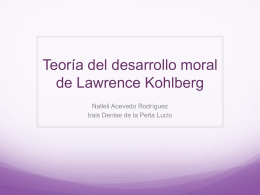Teoría del desarrollo moral de Lawrence Kohlberg