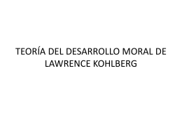 teoría del desarrollo moral de lawrence kohlberg