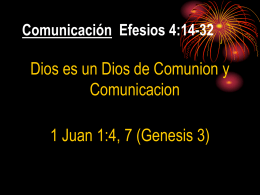 Comunicación Efesios 4:14-32