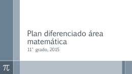 Plan Diferenciado Matemática 2015
