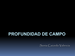 PROFUNDIDAD DE CAMPO