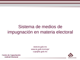 12. Sistema de Medios de Impugnación