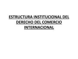estructura institucional del derecho del comercio