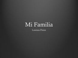 Mi Familia - ASFM Tech Integration