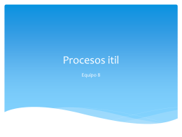 Procesos itil - WordPress.com