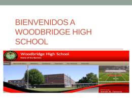 Bienvenidos a Woodbridge High School