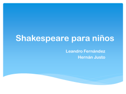 Shakespeare para niÃ±os - HernÃ¡n y Leandro