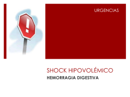 SHOCK HIPOVOLÉMICO - Enfermera Pediatrica
