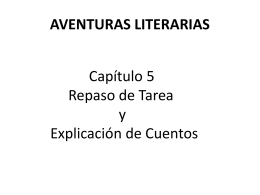 Chapter 5 Aventuras Literarias — Power Point