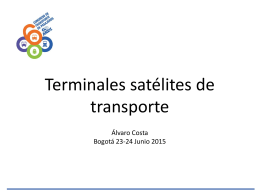 Terminales satélites de transporte