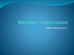 Weather expressions