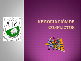 Negociación de Conflictos