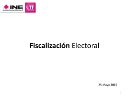 Fiscalización - Instituto Nacional Electoral