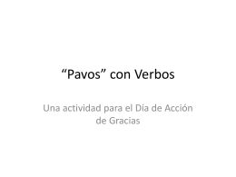 *Pavos* con Verbos