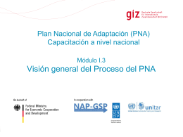 M I.3 Process overview on NAP - Proyecto del Fondo de Adaptación