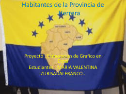 Habitantes de la Provincia de Herrera