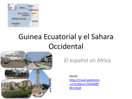 Guinea Ecuatorial y el Sahara Occidental