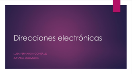 Direcciones electrónicas