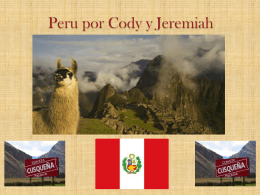 Peru por Cody y Jeremiah