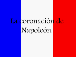 La coronación de Napoleón.