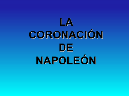 La coronación de Napoleón