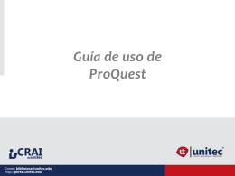 Qué es ProQuest?
