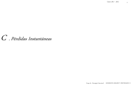 C . Pérdidas Instantáneas Curso 2011 - 2012