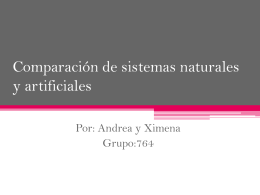 Comparación de sistemas naturales y artificiales - ximeands