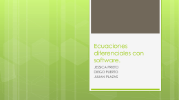 Ecuaciones diferenciales con software.