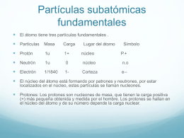 Partículas subatómicas fundamentales