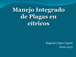 Manejo Integrado de Plagas en Cítricos, E. López