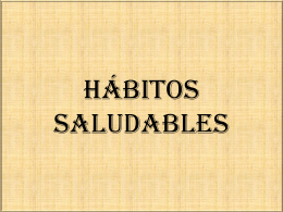 HÁBITOS SALUDABLES