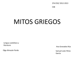 MITOS GRIEGOS - Lengua y Literatura 2º ESO A