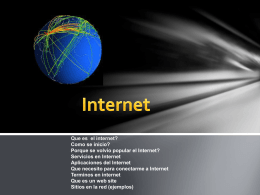 Que es el internet?