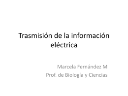 Trasmisión de la información eléctrica