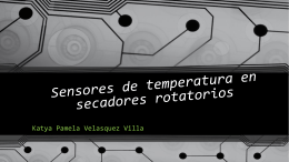 Sensores de temperatura en secadores rotatorios