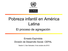 Pobreza infantil en América Latina