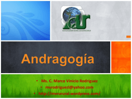 La Andragogía - WordPress.com