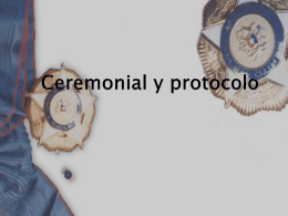 Ceremonial y protocolo
